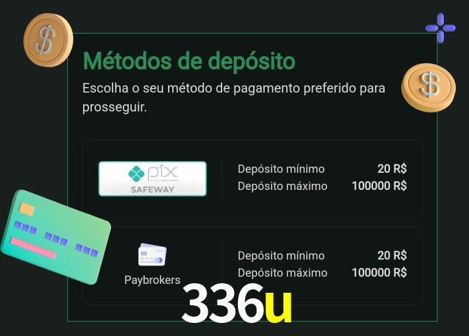 O cassino 336u oferece uma grande variedade de métodos de pagamento